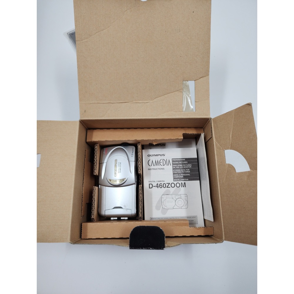 Olympus Camedia D-460 Zoom Digital Camera 1.3MP 3x Optical Zoom Silver Boxed - Picture 9 of 16